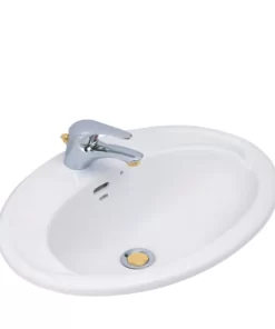 Chậu Rửa Lavabo COTTO C007 Jade Dương Vành - 5