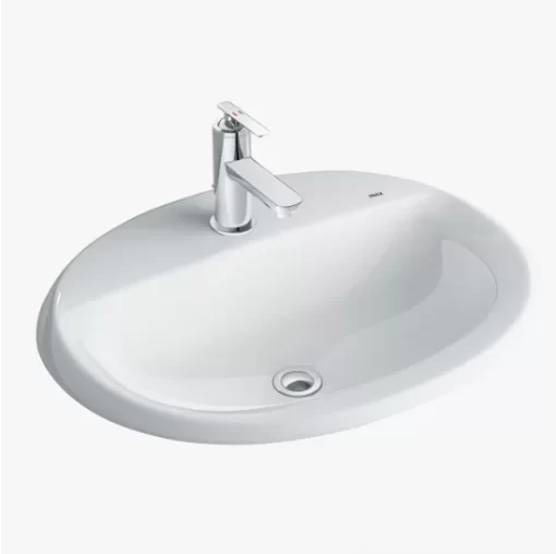 Chậu Rửa Lavabo INAX AL-2395V Dương Vành Aqua Ceramic - 1