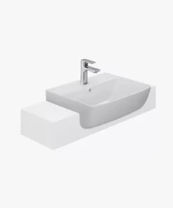 Chậu Rửa Lavabo INAX L-345V Bán Âm Bàn - 8 Chậu Rửa Lavabo INAX L-345V Bán Âm Bàn - 7