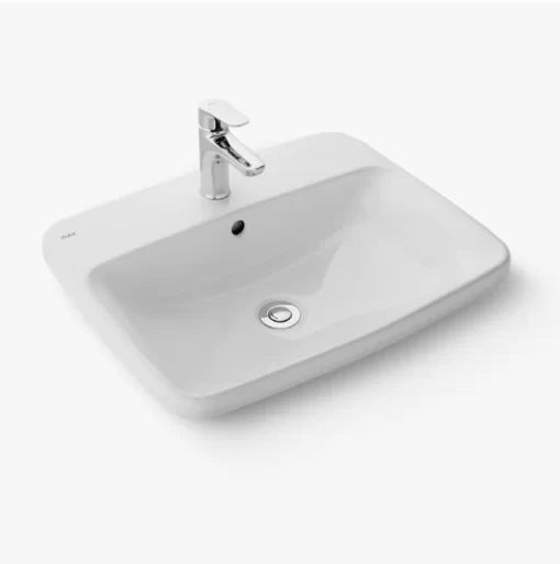 Chậu Rửa Lavabo INAX AL-2398V Dương Vành Aqua Ceramic - 3