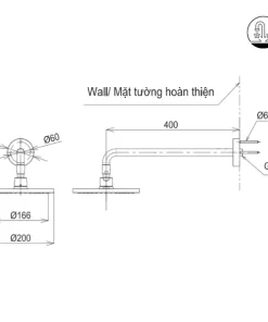 Bát Sen Gắn Tường TOTO TBW07001A Tròn 200mm - 9