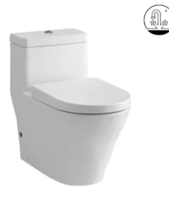 Bồn cầu TOTO CW166RB#XW/ TC384CVK#W /T53P100VR 1 khối nắp đóng êm TC384CVK#W - 13