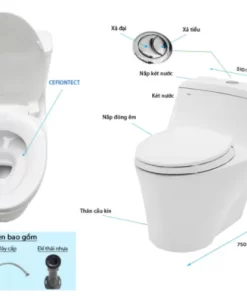 Bồn Cầu TOTO CW823RAT2#W/T53P100VR 1 khối Nắp Đóng Êm TC393VS - 14 Bồn Cầu TOTO CW823RAT2#W/T53P100VR 1 khối Nắp Đóng Êm TC393VS - 13