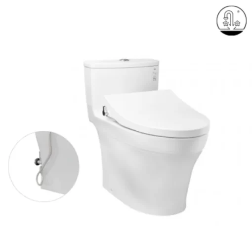 Bồn Cầu TOTO MS885DE4#XW 1 Khối Nắp Rửa Cơ TCW1211A - 7