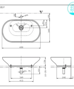 Chậu Rửa Mặt TOTO LW181Y#W Đặt Bàn - 10 Chậu Rửa Mặt TOTO LW181Y#W Đặt Bàn - 9