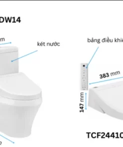 Bồn Cầu Điện Tử TOTO CS948DW14#XW Kèm Nắp Rửa Điện Tử WASHLET Dòng C5 – TCF24410AAA (220V) - 12 Bồn Cầu Điện Tử TOTO CS948DW14#XW Kèm Nắp Rửa Điện Tử WASHLET Dòng C5 – TCF24410AAA (220V) - 11