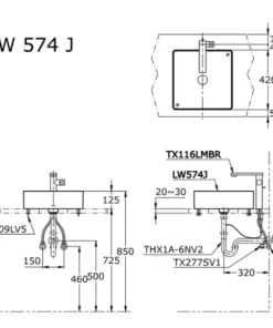Chậu Rửa Mặt TOTO LW574JW/F#W Đặt Bàn - 10 Chậu Rửa Mặt TOTO LW574JW/F#W Đặt Bàn - 9
