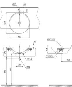 Bồn Tiểu Nam Treo Tường TOTO USWN925AEV#XW Tích Hợp Cảm Ứng Tự Động - 18 Bồn Tiểu Nam Treo Tường TOTO USWN925AEV#XW Tích Hợp Cảm Ứng Tự Động - 17