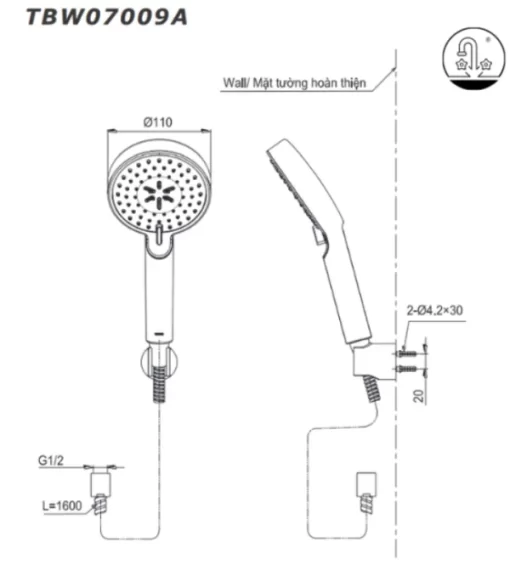 Tay Sen Tắm TOTO TBW07009A - 7