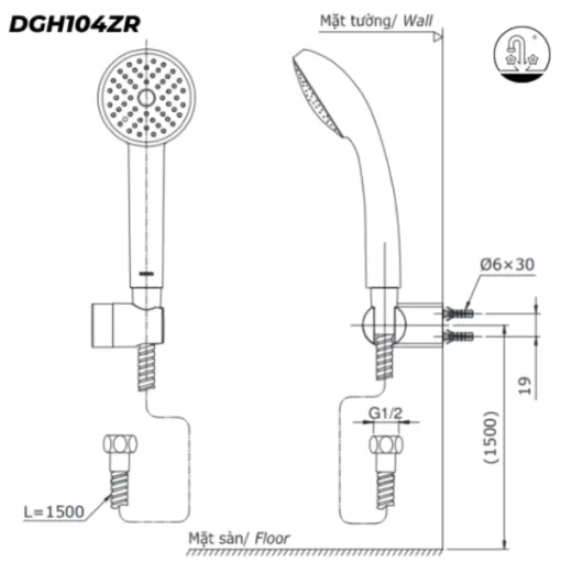 Sen Tắm TOTO TVSM110RUR/DGH104ZR Nóng Lạnh - 9
