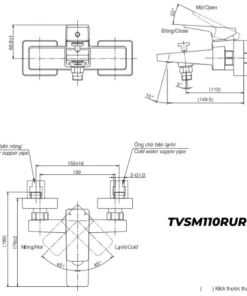 Sen Tắm TOTO TVSM110RUR/DGH104ZR Nóng Lạnh - 15