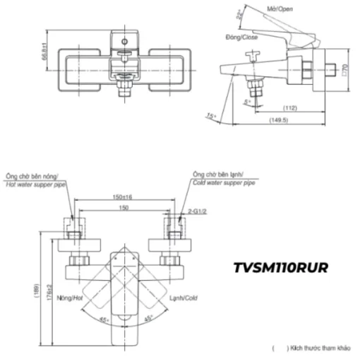 Sen Tắm TOTO TVSM110RUR/DGH104ZR Nóng Lạnh - 7