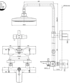 Sen Cây TOTO TBW01401AA Nhiệt Độ - 12 Sen Cây TOTO TBW01401AA Nhiệt Độ - 11