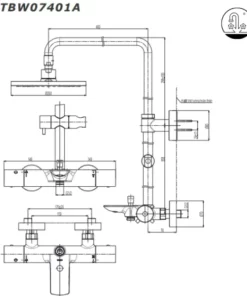 Sen Cây TOTO TBW07401A Nhiệt Độ - 13