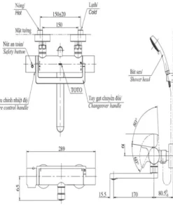 Sen Tắm TOTO TBV03429V/TBW01008A Nhiệt Độ - 9