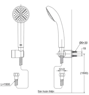 Tay Sen Tắm TOTO DGH104ZR - 9