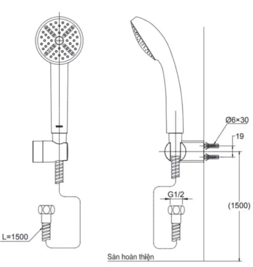 Tay Sen Tắm TOTO DGH104ZR - 5