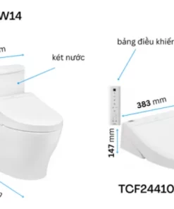 Bồn Cầu Điện Tử TOTO CS767RW14#XW Kèm Nắp Rửa Điện Tử WASHLET Dòng C5 – TCF24410AAA (220V) - 13