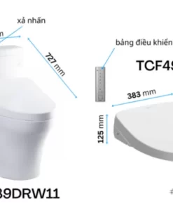Bồn Cầu Điện Tử TOTO MS889DRW11#XW Kèm Nắp Rửa Điện Tử WASHLET Dòng S7 – TCF4911Z (220V) - 14 Bồn Cầu Điện Tử TOTO MS889DRW11#XW Kèm Nắp Rửa Điện Tử WASHLET Dòng S7 – TCF4911Z (220V) - 13