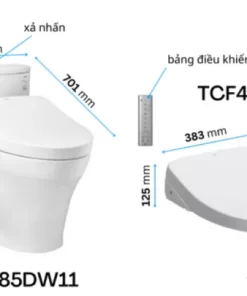 Bồn Cầu Điện Tử TOTO MS885DW11#XW Kèm Nắp Rửa Điện Tử WASHLET Dòng S7 – TCF4911Z (220V) - 14 Bồn Cầu Điện Tử TOTO MS885DW11#XW Kèm Nắp Rửa Điện Tử WASHLET Dòng S7 – TCF4911Z (220V) - 13
