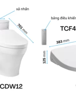 Bồn Cầu Điện Tử TOTO MS885CDW12#XW Kèm Nắp Rửa Điện Tử WASHLET (Loại Giấu Dây) Dòng S7 – TCF4911EZ (220V) - 14 Bồn Cầu Điện Tử TOTO MS885CDW12#XW Kèm Nắp Rửa Điện Tử WASHLET (Loại Giấu Dây) Dòng S7 – TCF4911EZ (220V) - 13