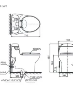 Vòi Lavabo TOTO TLG10305V Gật Gù Nóng Lạnh GB - 9