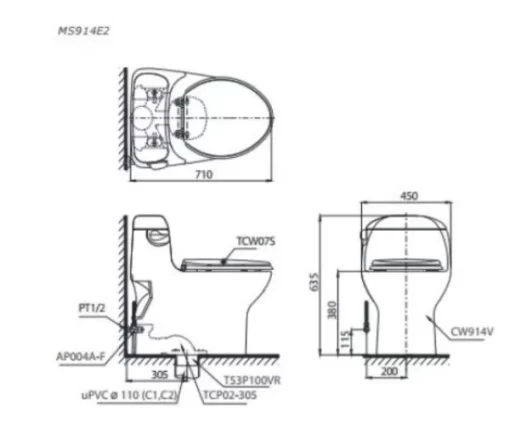 Vòi Lavabo TOTO TLG10305V Gật Gù Nóng Lạnh GB - 5