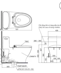 Bồn Cầu TOTO MS887RE4#XW1 Khối Nắp Rửa Cơ TCW1211A - 14 Bồn Cầu TOTO MS887RE4#XW1 Khối Nắp Rửa Cơ TCW1211A - 13