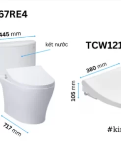 Bồn Cầu TOTO CS767RE4#XW 2 Khối Nắp Rửa Cơ TCW1211A - 12 Bồn Cầu TOTO CS767RE4#XW 2 Khối Nắp Rửa Cơ TCW1211A - 11