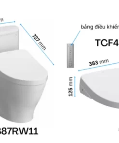 Bồn Cầu Điện Tử TOTO MS887RW11#XW Kèm Nắp Rửa Điện Tử WASHLET Dòng S7 – TCF4911Z (220V) - 14 Bồn Cầu Điện Tử TOTO MS887RW11#XW Kèm Nắp Rửa Điện Tử WASHLET Dòng S7 – TCF4911Z (220V) - 13