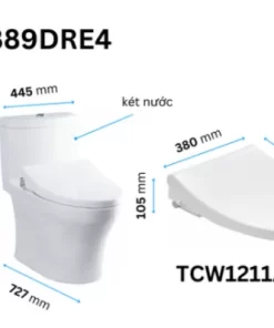 Bồn Cầu TOTO MS889DRE4#XW 1 Khối Nắp Rửa Cơ TCW1211A - 14 Bồn Cầu TOTO MS889DRE4#XW 1 Khối Nắp Rửa Cơ TCW1211A - 13
