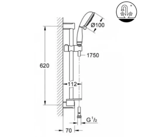 Tay Sen Tắm INAX BF-SC1 - 5