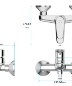Vòi Sen Tắm INAX BFV-1113S-7C Nóng Lạnh Tay Sen Tăng Áp - 10 Vòi Sen Tắm INAX BFV-1113S-7C Nóng Lạnh Tay Sen Tăng Áp - 9