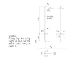 Vòi Sen Tắm INAX BFV-81SEW Âm Tường - 9