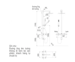 Vòi Sen Tắm INAX BFV-81SEHW Âm Tường - 9