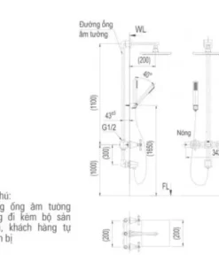 Vòi Sen Tắm INAX BFV-81SEHC Âm Tường - 9