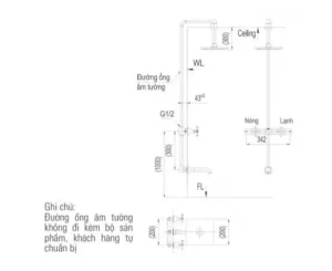 Vòi Sen Tắm INAX BFV-81SEC Âm Tường - 9