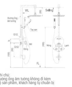 Vòi Sen Tắm INAX BFV-71SEC Âm Tường - 10 Vòi Sen Tắm INAX BFV-71SEC Âm Tường - 9