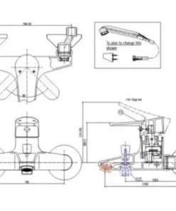 Vòi Sen Tắm INAX BFV-1003S Nóng Lạnh Tay Nhựa - 10 Vòi Sen Tắm INAX BFV-1003S Nóng Lạnh Tay Nhựa - 9