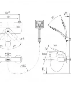 Vòi Sen Tắm INAX BFV-5003S Nóng Lạnh - 10 Vòi Sen Tắm INAX BFV-5003S Nóng Lạnh - 9