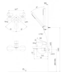 Vòi Sen Tắm INAX BFV-6003S Nóng Lạnh - 10 Vòi Sen Tắm INAX BFV-6003S Nóng Lạnh - 9