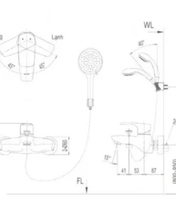 Vòi Sen Tắm INAX BFV-213S-3C Nóng Lạnh Tay Sen Massage - 10 Vòi Sen Tắm INAX BFV-213S-3C Nóng Lạnh Tay Sen Massage - 9