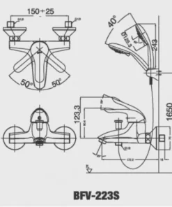 Vòi Sen Tắm INAX BFV-223S Nóng Lạnh Tay Sen Massage - 10 Vòi Sen Tắm INAX BFV-223S Nóng Lạnh Tay Sen Massage - 9