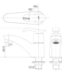Vòi Lavabo INAX LFV-11A Lạnh - 9
