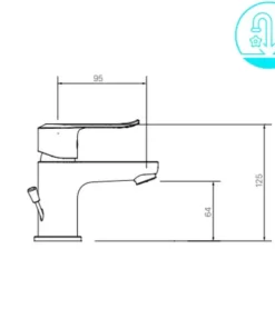 Vòi Lavabo INAX LFV-2012S Nóng Lạnh - 10 Vòi Lavabo INAX LFV-2012S Nóng Lạnh - 9