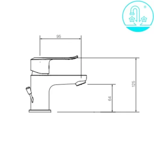 Vòi Lavabo INAX LFV-2012S Nóng Lạnh - 5