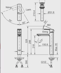 Vòi Lavabo INAX LFV-5012SH Nóng Lạnh Thân Cao - 10 Vòi Lavabo INAX LFV-5012SH Nóng Lạnh Thân Cao - 9