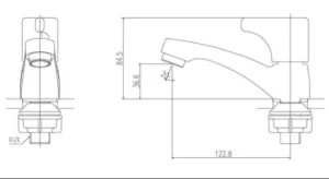 Vòi Lavabo INAX LFV-13B Lạnh - 9