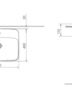 Chậu Rửa Lavabo INAX L-2398V Dương Vành - 9