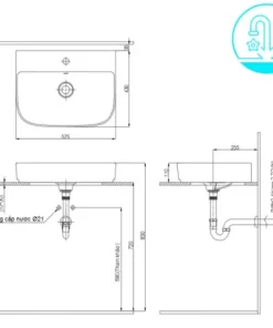 Chậu Rửa Lavabo INAX AL-632V Đặt Bàn Aqua Ceramic - 10 Chậu Rửa Lavabo INAX AL-632V Đặt Bàn Aqua Ceramic - 9